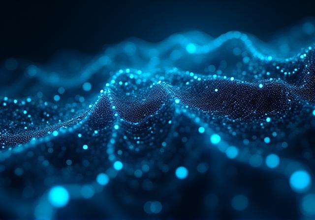 Abstrakte Darstellung von künstlicher Intelligenz und neuronalen Netzen